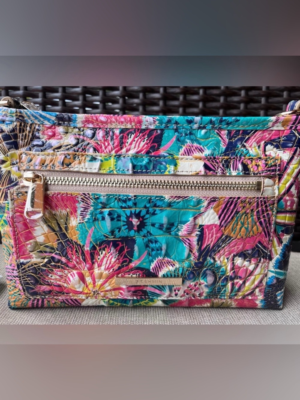 NWT Brahmin VIDA in DESERT BLOOM Melbourne Crossbody Bag